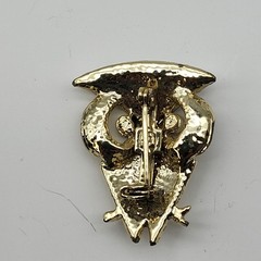 Stunning MCM Owl rhinestone brooch pin Whimsical Nature bird