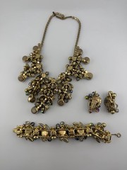 VERIFIED BOOK PC 💎 Juliana Delizza & E AB Bracelet Earring Necklace Set Parure