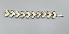 Vintage 1990s Gold Tone Bracelet Colorful Cabochons Gripoix Style Jewelry