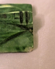 Vintage Mayan/Aztec Mexican Jade Gemstone Tribal Head/Mask/Face Pin, 2 Inches
