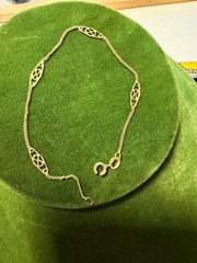 Vintage Italian SOLID 14KT Gold Stamped 7″ Bracelet 1 Grams Clasp Needs Repair