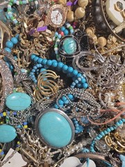 HUGE 8 Lbs Jewelry WEARABLE Lot Tangled Unsearched TREASURE