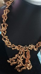 Vintage Erwin Pearl Brutalist Organic Necklace, Bold/Beautiful, Estate Piece!