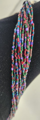 Bohemian Glass Necklace 30 inches length 12 Strands