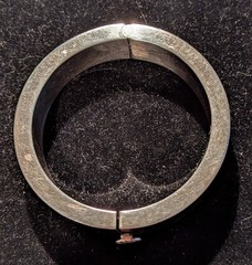 Stunning Sterling Silver 925 Modernist Bracelet Clasp & Hinged 72.7g Mexico