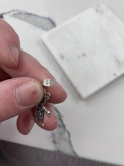Vintage 925 Sterling Silver Mexico Taxco It’s A Girl Charm Pendant