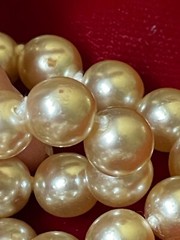 Vtg X-Long Strand Simulated Individual Knotted Pearl Necklace No Clasp 60″