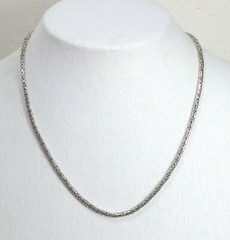 Samuel B Sterling Silver Necklace Fancy Byzantine Design 18 Inches 2.5mm 20.9 Gr