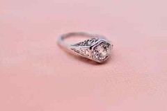 Vintage Style Lab-Created Diamond Hexagon Women’s Ring 14K Yellow Gold Finish