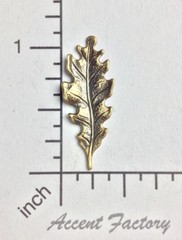 32863 – 4 Pc Lot Small Oak Leaf Jewelry Finding Brass Oxidized