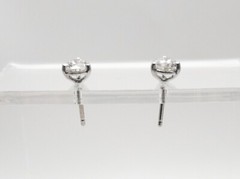 $8000 KWIAT 1ct VS G Round TIARA IDEAL CUT Diamond Platinum STUD EARRINGS RARE