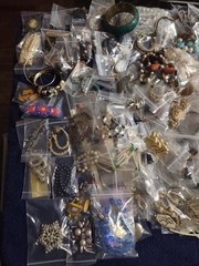 ~ Huge Vintage to Modern Costume Jewelry Lot – 100’s of Pieces! ~