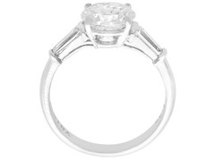 Vintage 1.94 ct Diamond and 18 ct White Gold Solitaire Ring