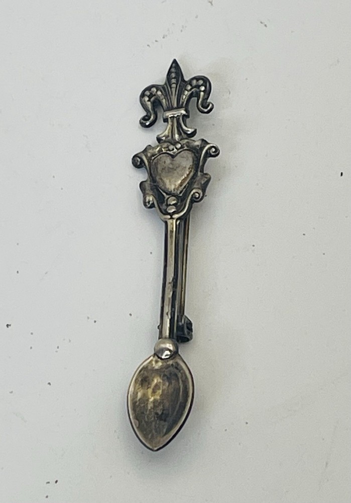Vintage .925 Silver Spoon Birch Pin 2.5 Inches