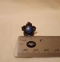 Sterling Floral Screwback Earrings
