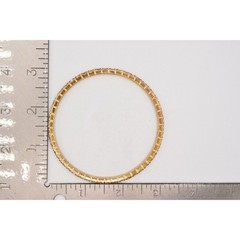 Graziano Vintage Bangle Bracelet Rhinestone Crystal Gold Tone Signed 1990s Bin4