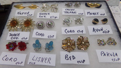 VINTAGE SIGNED EARRING LOT OF 12 CLIP ONS CORO-C TRIFARI-LISNER-SARAH COV-ETC.