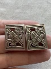 Metropolitan Museum of Art (MMA) sterling silver post earrings Vintage Estate