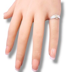 A Initial Signet 10k Gold Letter top Sterling Silver 925 Pinky Child Ring Sz 4