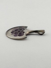 Vintage David Andersen Norway Sterling 925 Pendant W/ Purple Enamel
