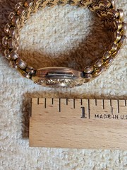 Antique D.F. Briggs CARMEN Sweetheart Expansion Bracelet Engraved Monogram