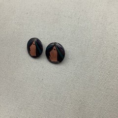 Vintage “ Girl Face” Round Earrings