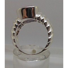 Vintage Designer Cocktail Ring Sterling Silver CZ Pink Purple 925 Signed Size 6
