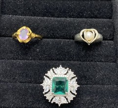 ✨Lot Of 5 Vintage To Now Beautiful Gemstone Estate Rings, All Size 7✨