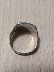 Vintage World War II North Africa Corp Sterling Silver Ring Signet Size 10 +
