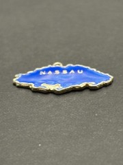 Vintage Sterling Silver Nassau Bahamas Enamel Charm G7