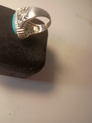 🔥Vintage Sterling Silver Turquoise Ring Size 7.5 Beautiful Priced to Sell 🔥