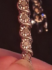 Vtg Sterling Silver UD CZ Tennis Bracelet 7″ 9.6 Grams