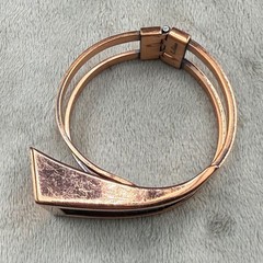 Vintage Matisse Bracelet Copper Tone Enamel Signed 6.5”