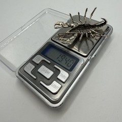 Vintage Italian 800 Silver Lobster Figurine Miniature Collectible Statue