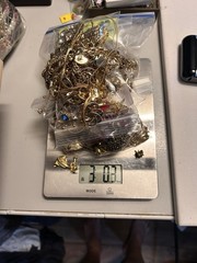 3lb + Gold Tone Vintage Costume Jewelry Lot All Wearable 126 Pieces