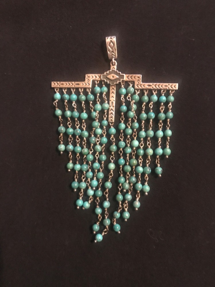 vintage southwestern style chandelier or waterfall dangle jewelry piece