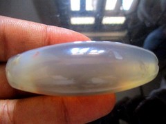 Elongated Bead Agate Antique 60 * 23 mm, 45.19 Gms