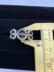 VTG Sterling Silver .925 Made in Mexico “O” design – ring size 12.5, grams12.8