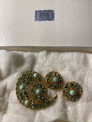 Vintage Brooch And Earrings