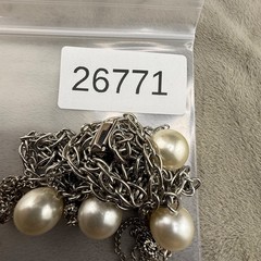 Vintage Lariat Necklace Bolo Slide Silver Tone 21’