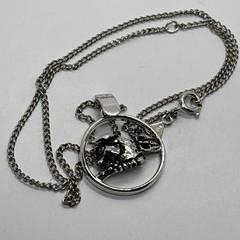 Pendant Necklace Pristine Sarah Coventry 1974 Zodiac Taurus Silver Tone
