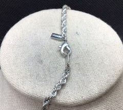 Vintage Revlon Silver Tone Costume Long Rope Style Necklace 24″ F587