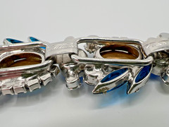 JULIANA D&E Parure Blue Heliotrope Olivine Accents Reference #1199 & 5474
