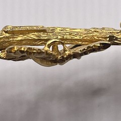 Vintage Boucher Signed and Number Gold Tone Brooch 2.5 inches long 1950s READ