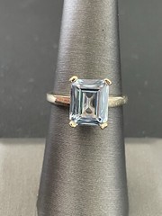 14k Yellow Gold 3.00ct Aquamarine Ring (A14)