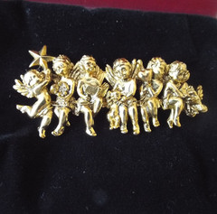 NEW***EDGAR BEREBI “The Angels of Love” original BROOCH!!