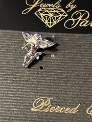 Vintage Silver Tone Large Cherub Angel Post Earrings