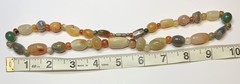 Vintage Beggars Bead Stone Necklace 20″ Barrel Clasp