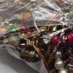 Bag Old Unsearched Jewelry Lot Vintage Estate Find Junk Drawer Aprox 4lbs