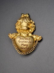 Vintage Precious Moments “You Have Touched So Many Hearts” Brooch (See Desc.)